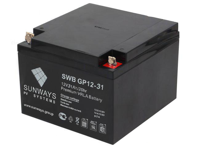 Аккумуляторная батарея SUNWAYS SWB GP12-31 купить в Екатеринбурге