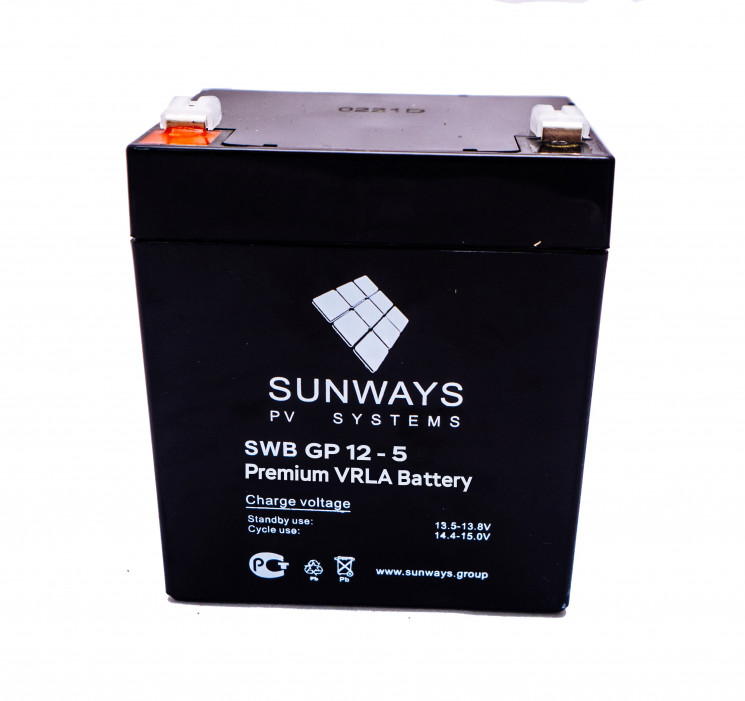 Аккумуляторная батарея SUNWAYS GP 12-5 купить в Екатеринбурге